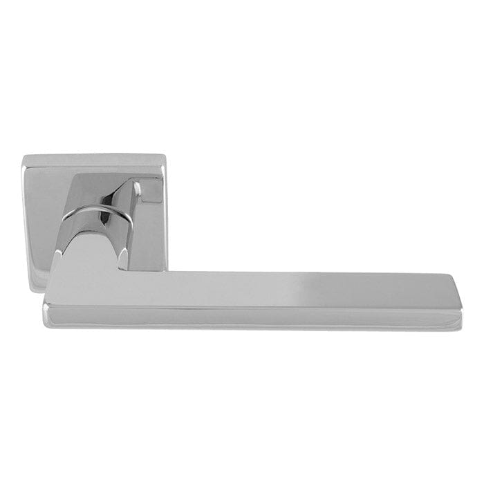 Volta Lever On Concealed Fix Push-On Square Rose (Latch & Hinges Included) Lever On Rose Carlisle Brass Polished Chrome 