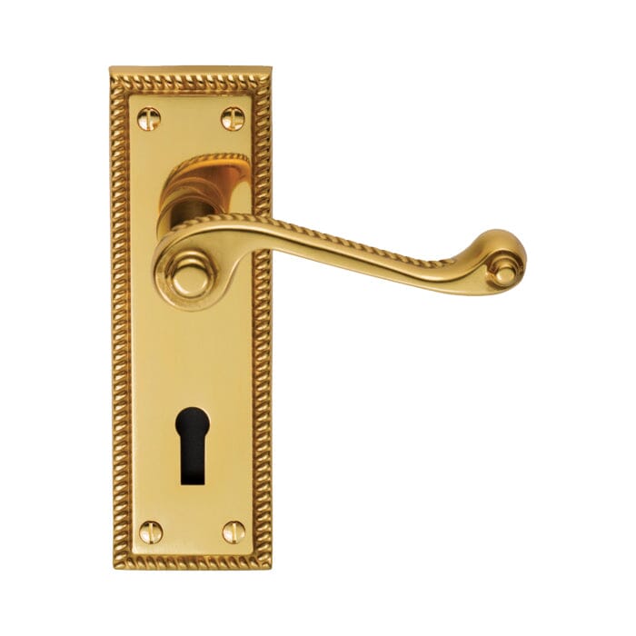 Georgian Lever on Lock Backplate (Latch & Hinges Included)