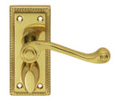 Georgian Lever on Privacy Backplate (Latch & Hinges Included)