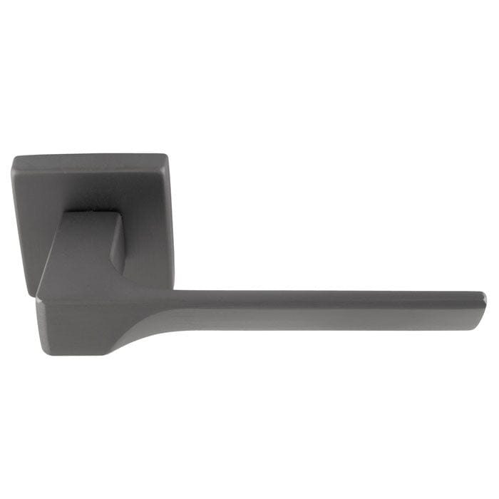 Manital Flash Lever On Square Rose Anthracite (Latch & Hinges Included)