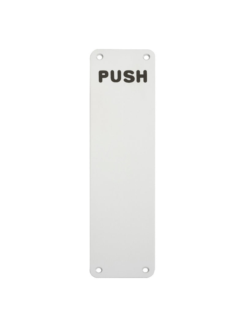 Push Finger Plate Satin Anodised Aluminium FPP43002SAA