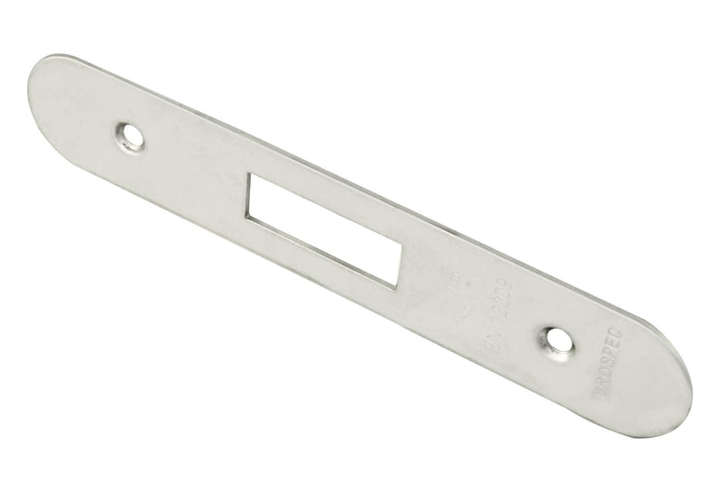 Easi T Forend Strikes & Fixing Pack Deadlocks Radius Forend Forend & Strike Eurospec Bright Stainless Steel 