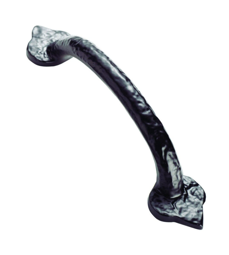 FTD Hammered Fleur de Lys Handle 102mm C/C Lever On Backplate Carlisle Brass 