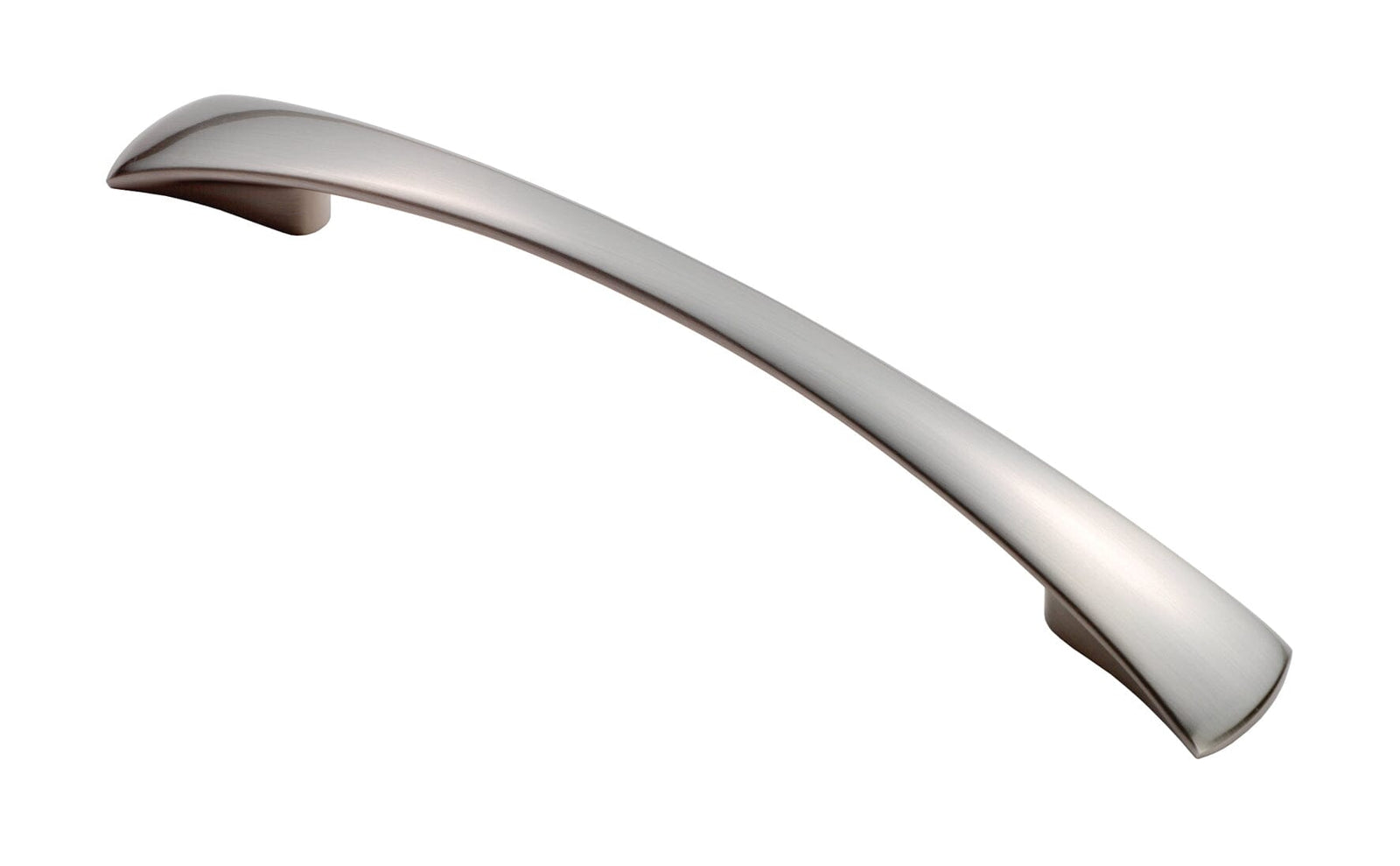 Waisted Flat Bow Handle 128mm Pull Handle Carlisle Brass Satin Nickel 