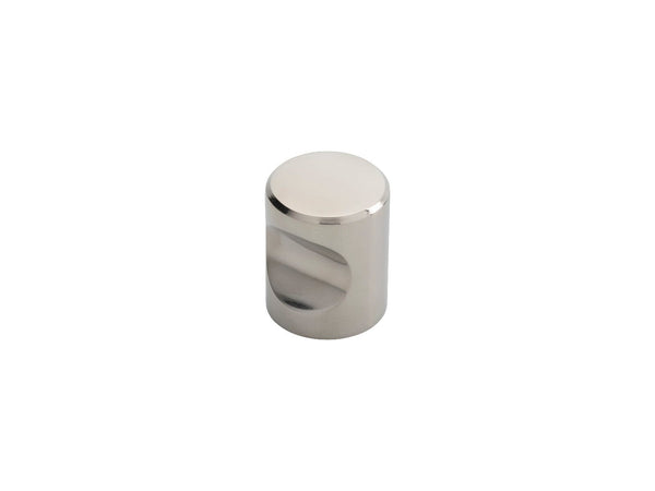 Cylindrical Knob 25mm Cupboard Knob Carlisle Brass Polished Stainless Steel 