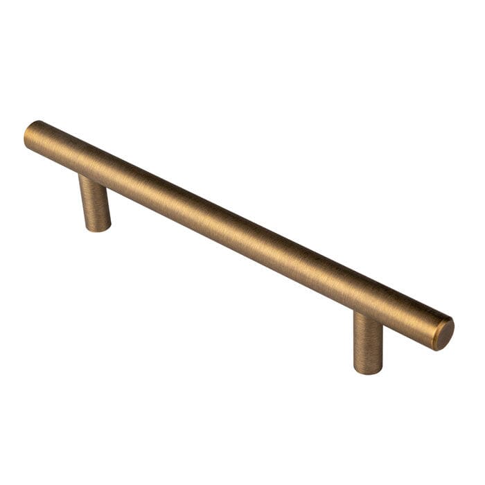 Steel T-Bar Handle Pull Handle Carlisle Brass Antique Brass 128mm 