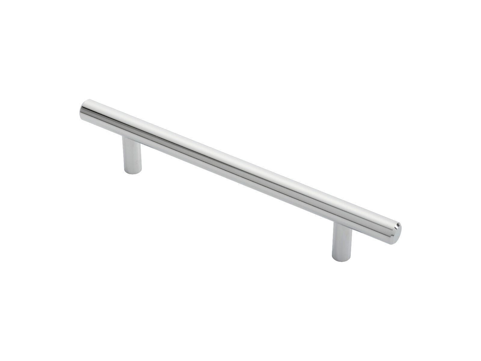 Steel T-Bar Handle Pull Handle Carlisle Brass Polished Chrome 128mm 