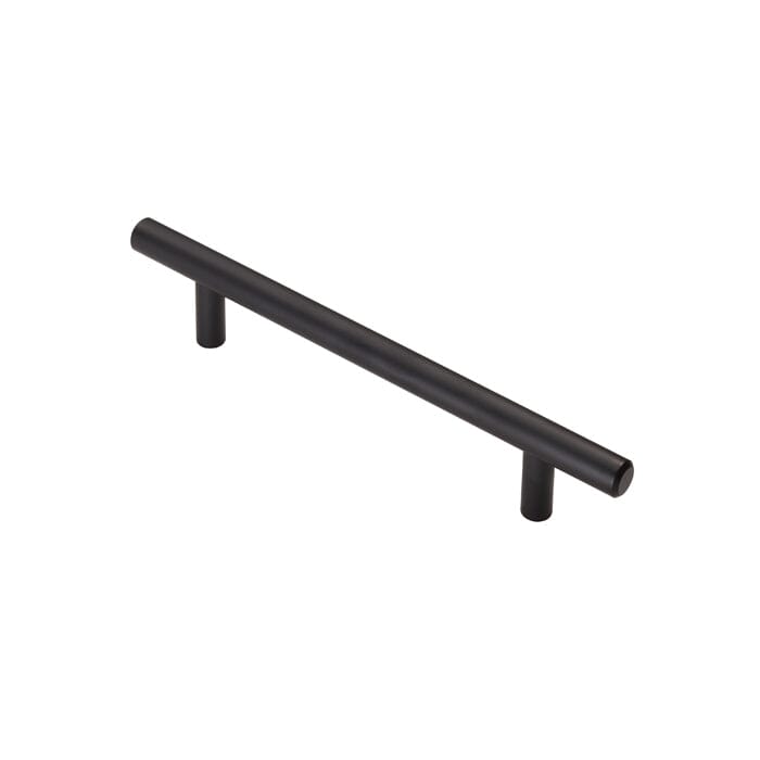 Steel T-Bar Handle Pull Handle Carlisle Brass Matt Black 128mm 