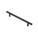 Steel T-Bar Handle Pull Handle Carlisle Brass Matt Black 160mm 