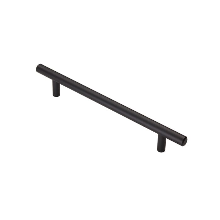 Steel T-Bar Handle Pull Handle Carlisle Brass Matt Black 160mm 