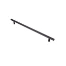 Steel T-Bar Handle Pull Handle Carlisle Brass Matt Black 288mm 