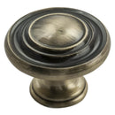 Traditional Pattern Knob 34mm Cupboard Knob Carlisle Brass Antique Brass 