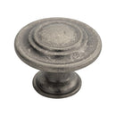 Traditional Pattern Knob 34mm Cupboard Knob Carlisle Brass Pewter 