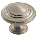 Traditional Pattern Knob 34mm Cupboard Knob Carlisle Brass Satin Nickel 