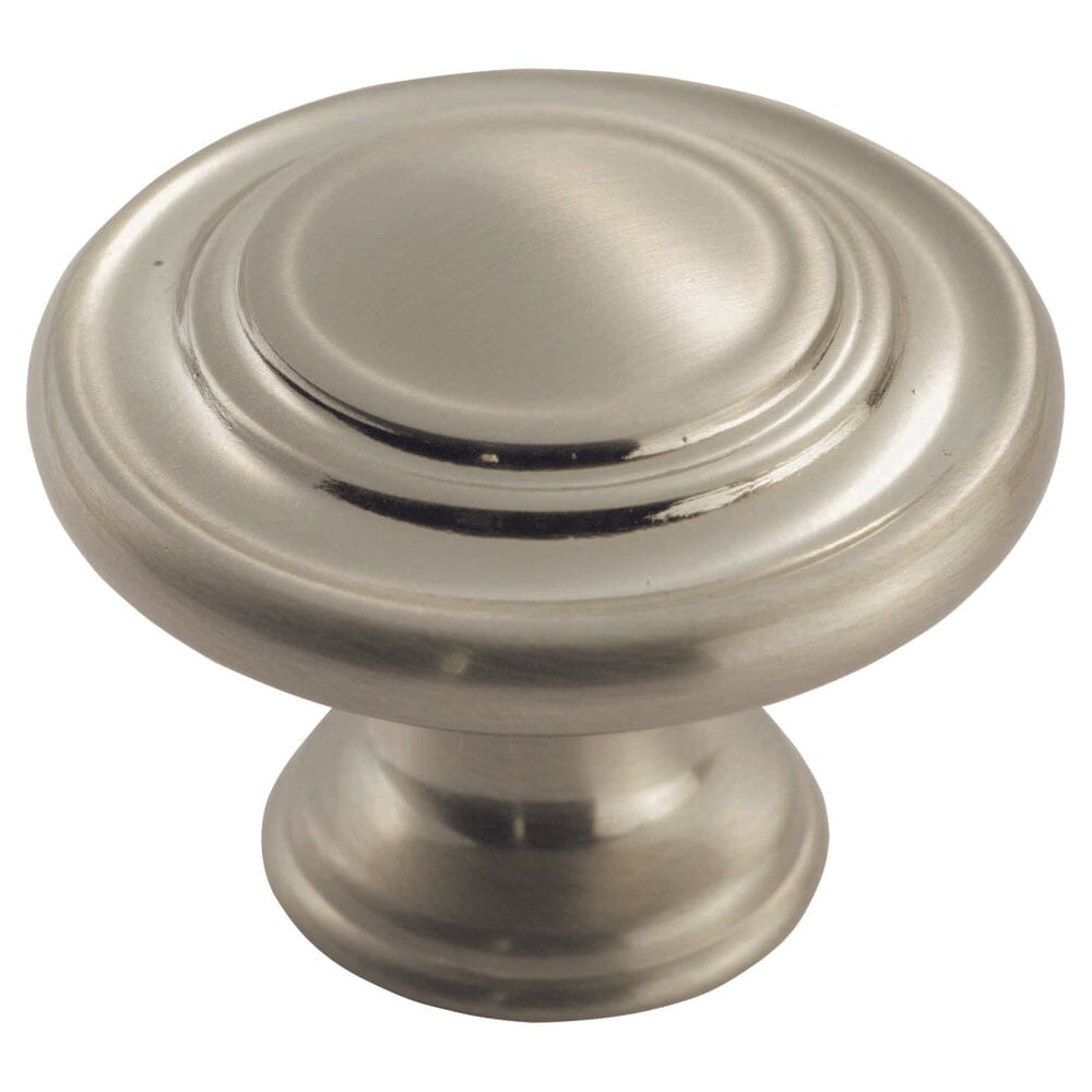 Traditional Pattern Knob 34mm Cupboard Knob Carlisle Brass Satin Nickel 