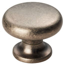 Temperance Knob 35mm Cupboard Knob Carlisle Brass Pewter Effect 