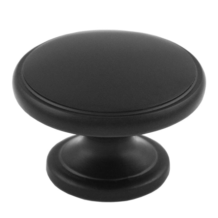 Oxford Knob 32mm Cupboard Knob Carlisle Brass Matt Black 