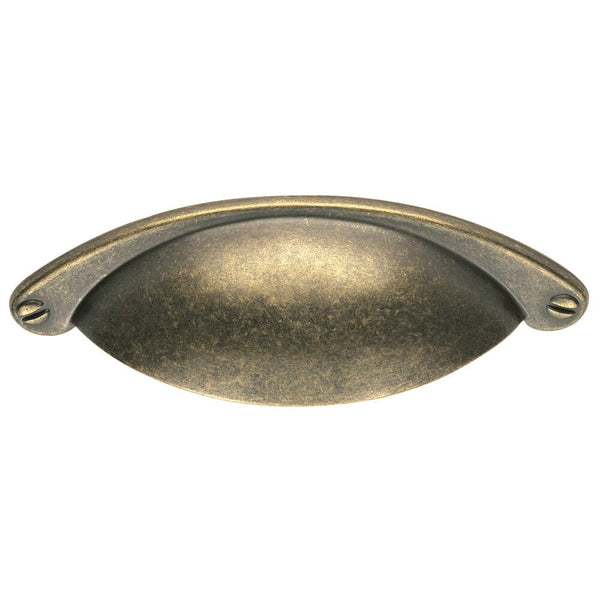 Cup Pattern Handle 64mm Cupboard Handle Carlisle Brass Antique Brass 