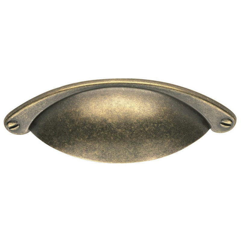 Cup Pattern Handle 64mm Cupboard Handle Carlisle Brass Antique Brass 