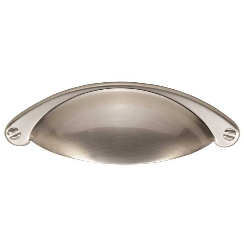 Cup Pattern Handle 64mm Cupboard Handle Carlisle Brass Satin Nickel 