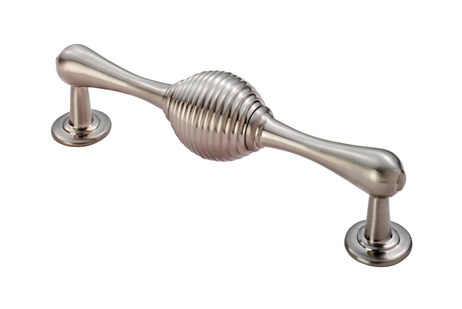 Reeded Handle Pull Handle Carlisle Brass Satin Nickel 