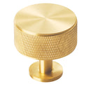 Knurled Radio Knob Cupboard Knob Carlisle Brass Satin Brass 
