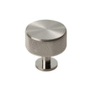 Knurled Radio Knob Cupboard Knob Carlisle Brass Satin Nickel 