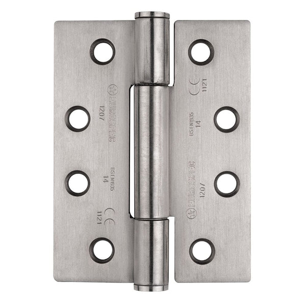 Grade 14 Concealed Bearing Triple Knuckle Hinge Hinge Eurospec Satin Stainless Steel 