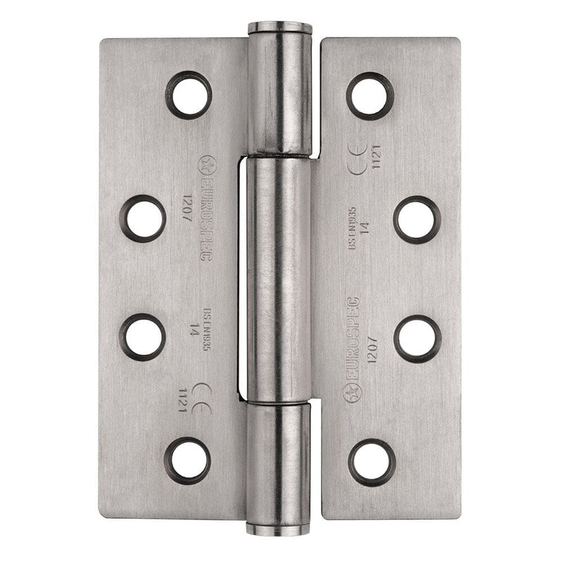 Grade 14 Concealed Bearing Triple Knuckle Hinge Hinge Eurospec Satin Stainless Steel 