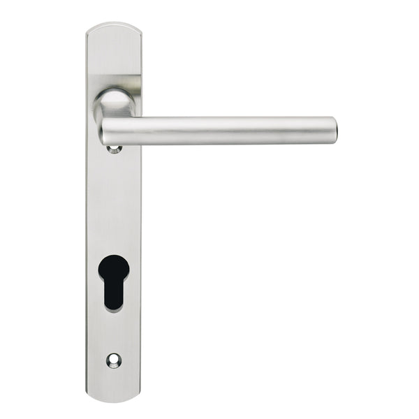 Steelworx 316 Narrow Plate Straight Lever Satin Stainless Steel SWNP120/92SSS