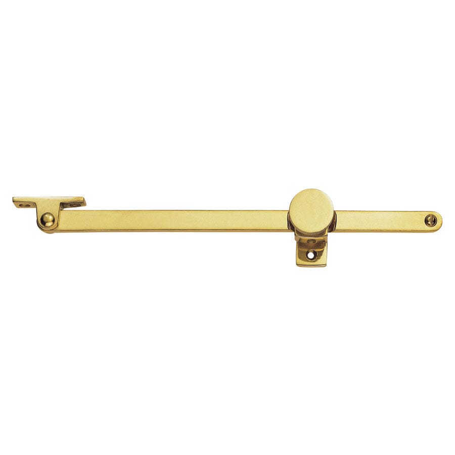 Screw Down Pattern Casement Stay Fanlight Furniture Carlisle Brass Polished Brass 