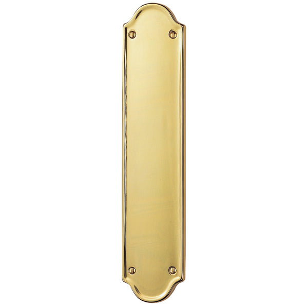 Finger Plate Shaped End Polished Brass DL20