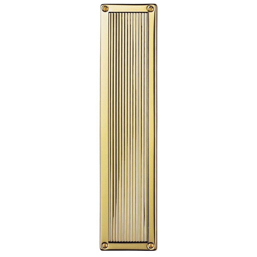 Queen Anne Finger Plate Finger Plate Carlisle Brass Polished Brass 