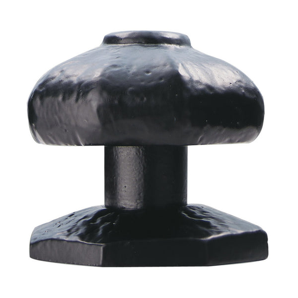 Octagonal Centre Door Knob Black Antique LF5550