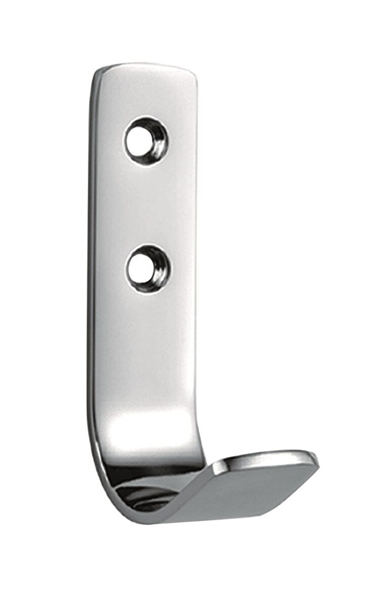 Flat Coat Hook Hat & Coat Hook Eurospec Satin Stainless Steel 