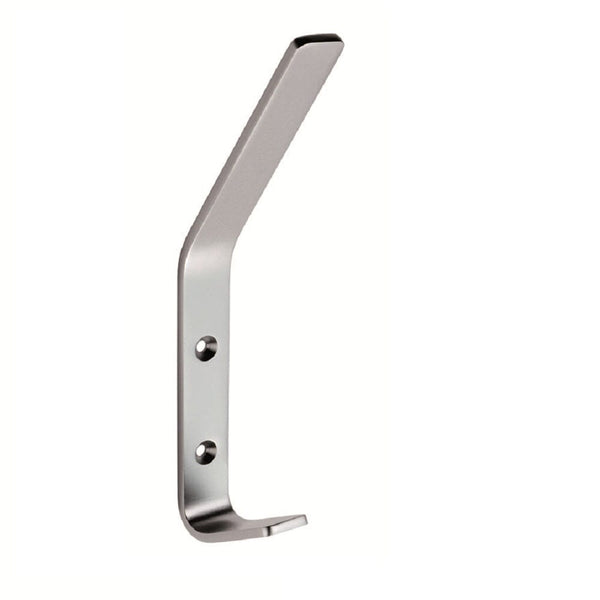 Aluminum Flat Hat and Coat Hook Hat & Coat Hook Eurospec Satin Anodised Aluminium 