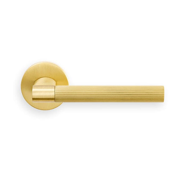 HEY RIGA LEVER HANDLE ON THREADED ROUND ROSE OSA ()