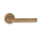 MANITAL hey quadra lever handle on threaded round rose bgo () Lever On Rose Manital Antique Brass 
