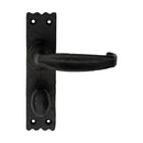 Slimline V Lever on Bathroom Backplate (Latch & Hinges Included) Lever On Backplate Carlisle Brass Black Antique 