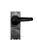 Traditional V Lever on Latch Backplate (Latch & Hinges Included) Lever On Backplate Carlisle Brass Black Antique 