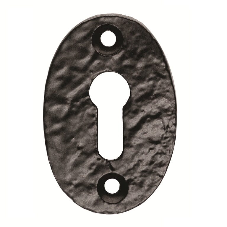 Oval Shape Escutcheon Escutcheon Carlisle Brass Black Antique 