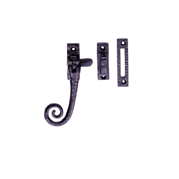 Curly Tail Casement Fastener Black Antique LF5542