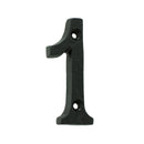Numeral 1 (Face Fix) Numerals & Letter Carlisle Brass Black Antique 