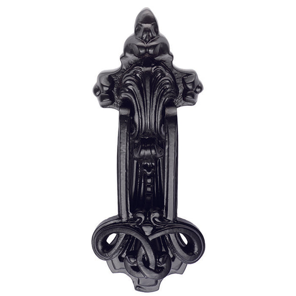 Ornate Door Knocker Black Antique LF5591