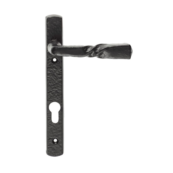 Narrow Plate Straight Lever Furniture Black Antique LF56NP92