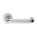 Safety Lever 19mm DDA Compliant (Latch & Hinges Included) Lever On Rose Eurospec Satin Anodised Aluminium 