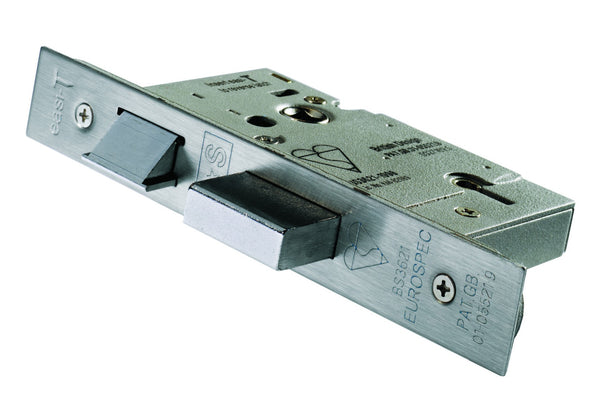 Easi T 5 Lever BS Sashlock 64mm Satin Stainless Steel LSB5525SSS