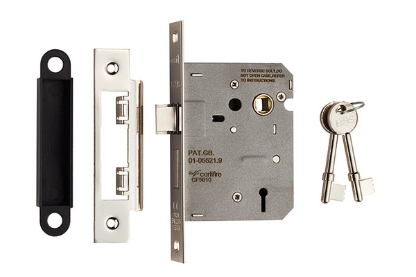 Contract 3 Lever Sashlock 76mm Nickel Plate LSE5330NP