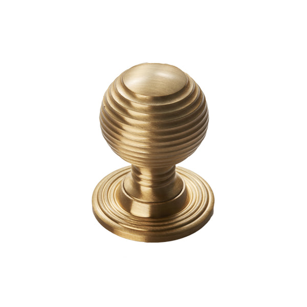Queen Anne Knob 23mm Satin Brass M1003SB