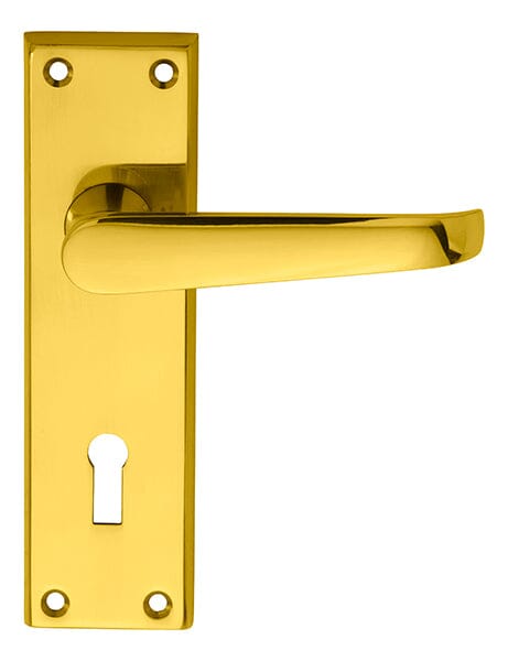 Victorian Lever on Lock Backplate
